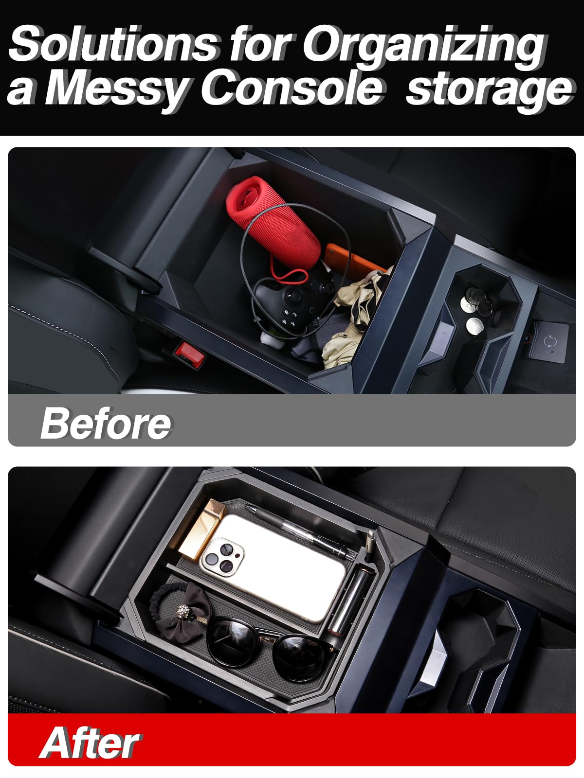 Foronetry top view open double layer for easy access and sorting