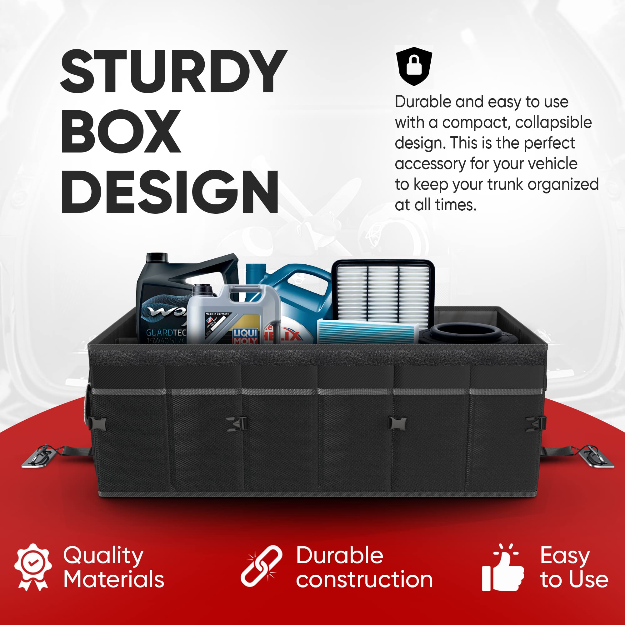 FORTEM collapsed flat for storage showing compact profile and space-saving benefit