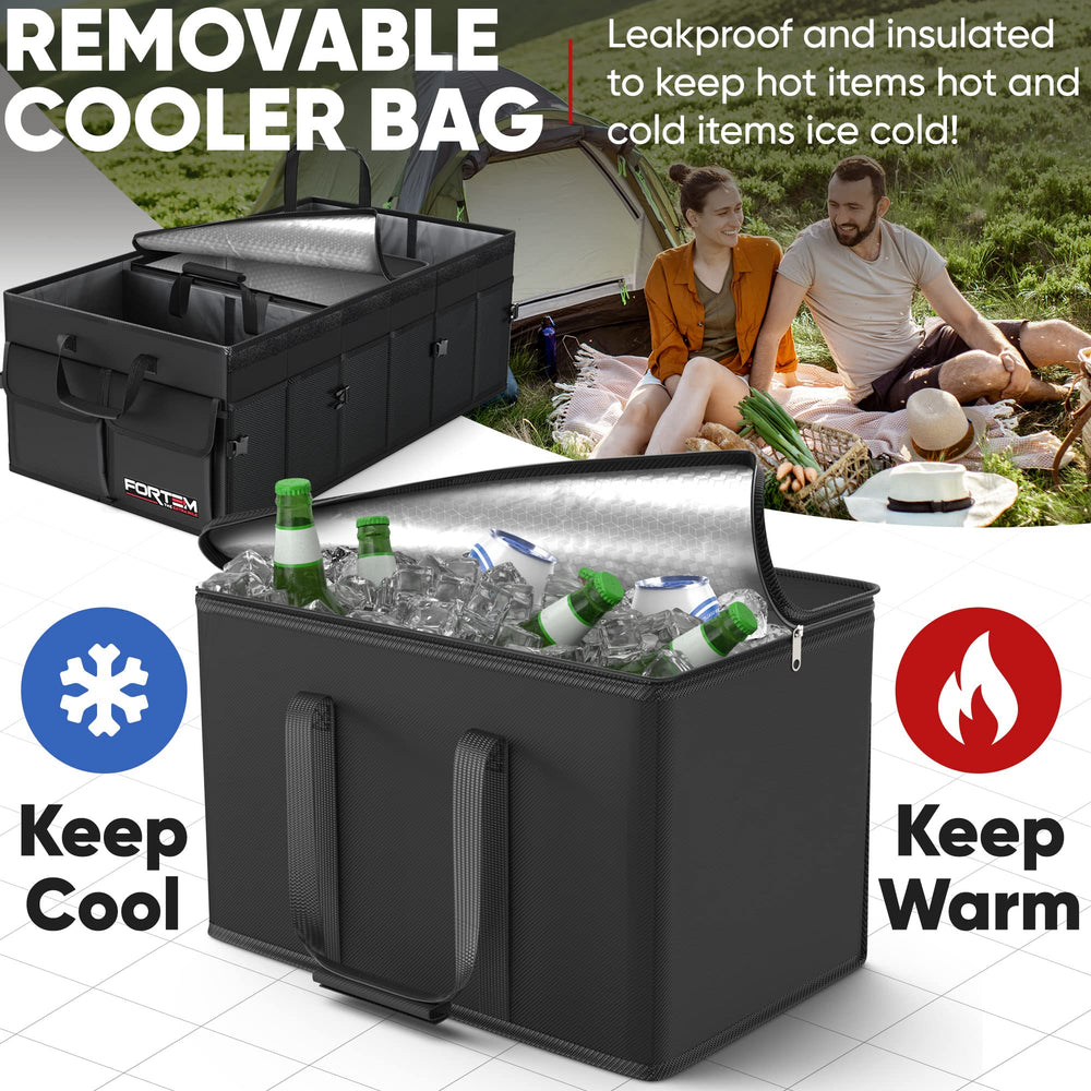 FORTEM exterior pockets and mesh close-up organizing small items for quick access benefit
