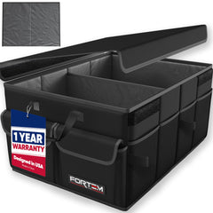 FORTEM front view showing organized trunk benefit of tidy storage