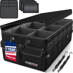 FORTEM front view of packed organizer showing tidy cargo and quick access benefit