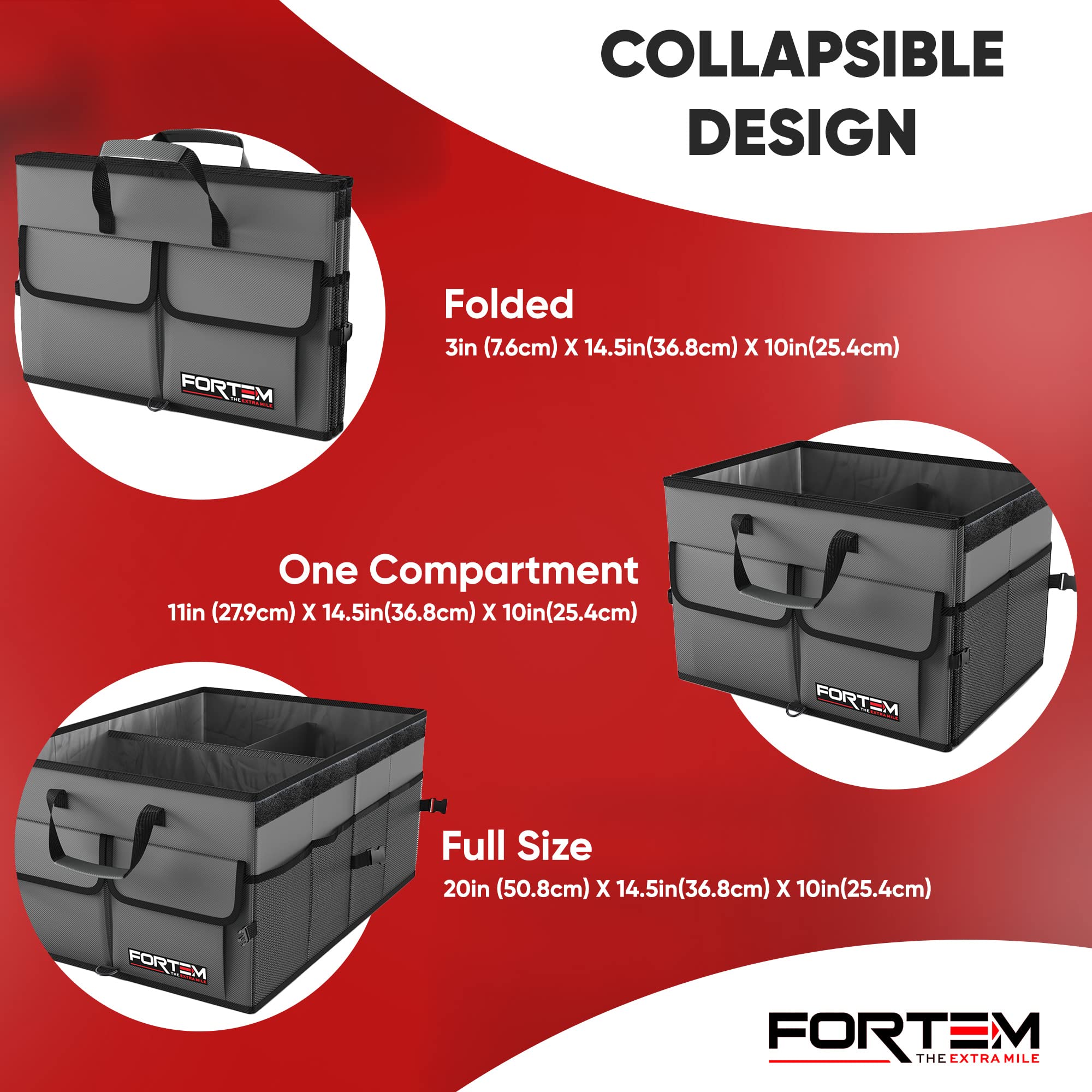 FORTEM removable lid open to conceal items and provide secure storage