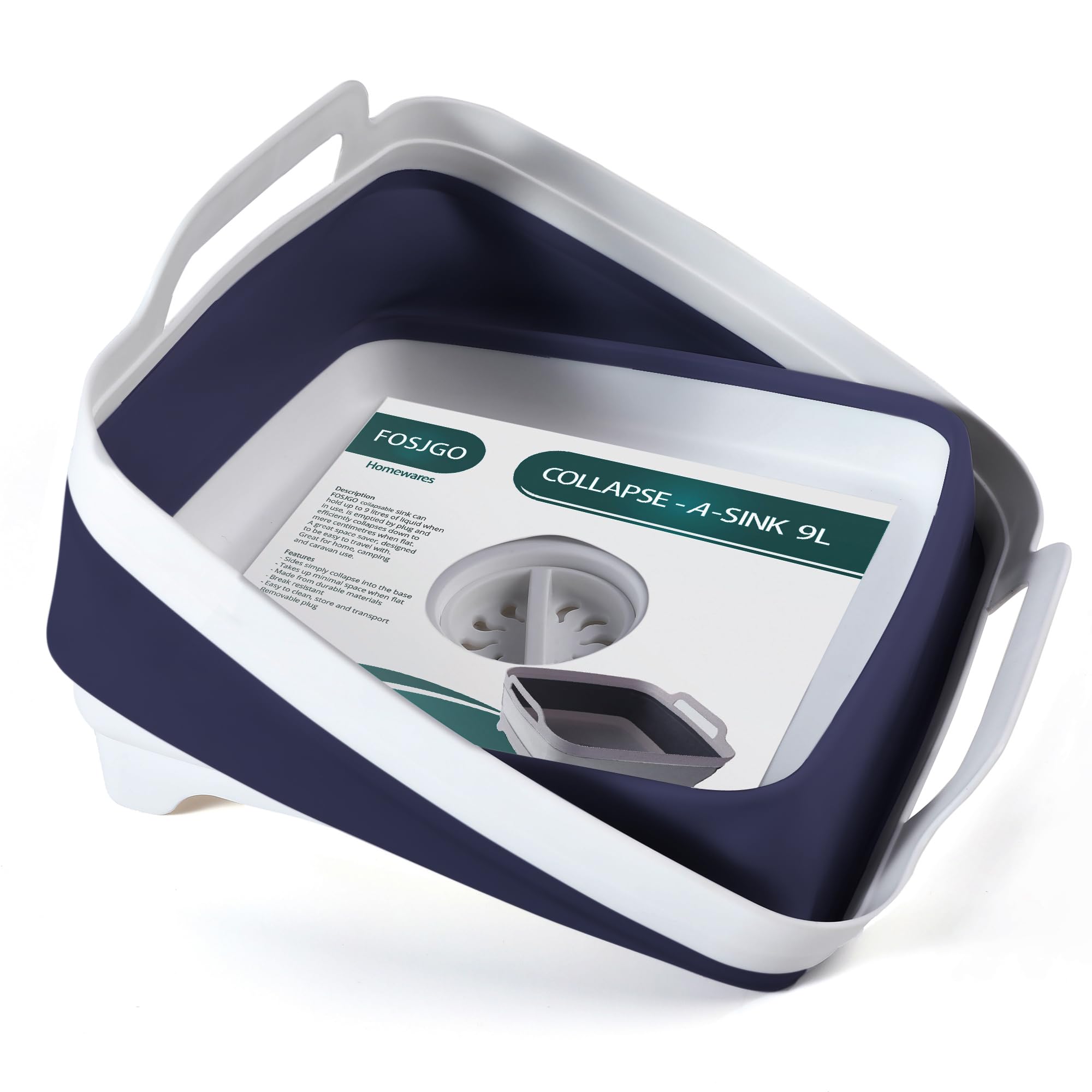 FOSJGO drain plug detail for easy controlled emptying without lifting