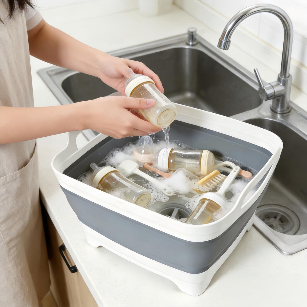 FOSJGO basin used as an outdoor ice tub keeping drinks cold at picnics and parties
