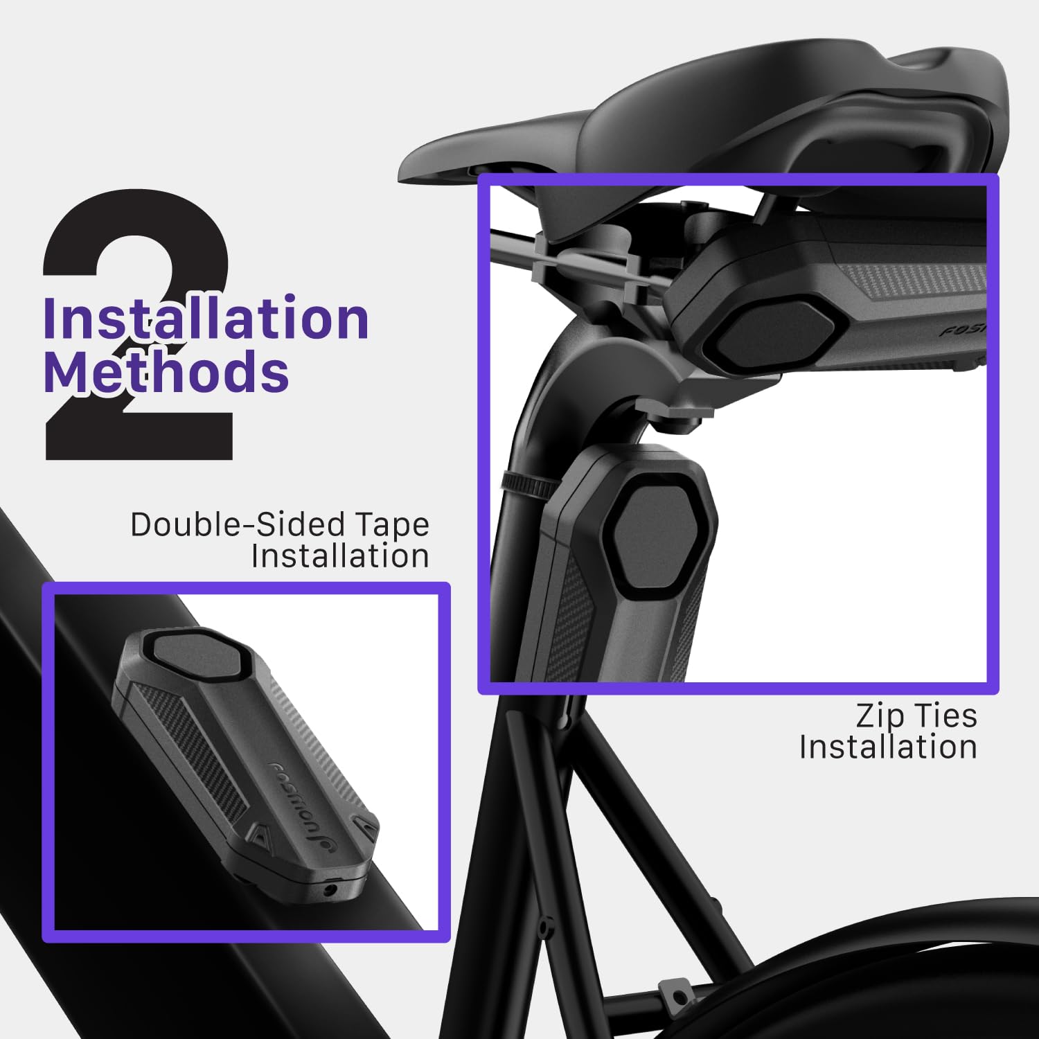 Fosmon remote next to keys demonstrating quick arming and disarming convenience