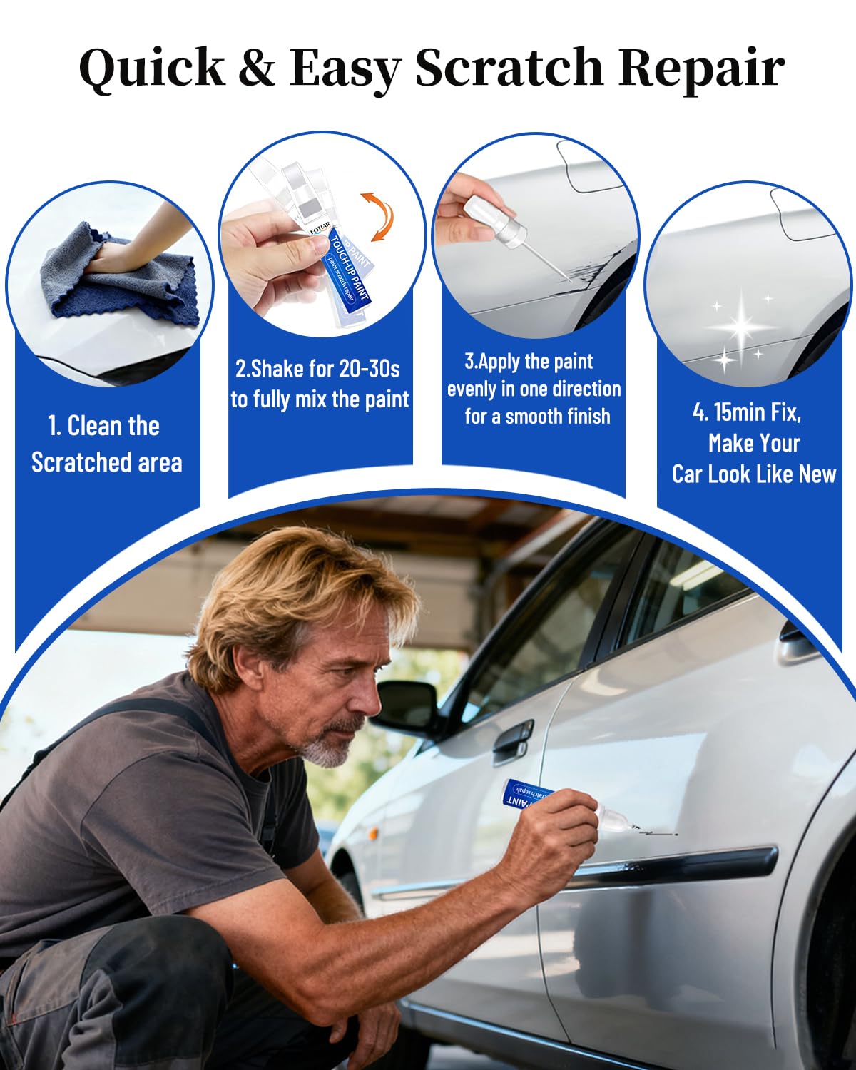 fotiar scale comparison with car key showing compact 0.4 fl oz size for easy storage