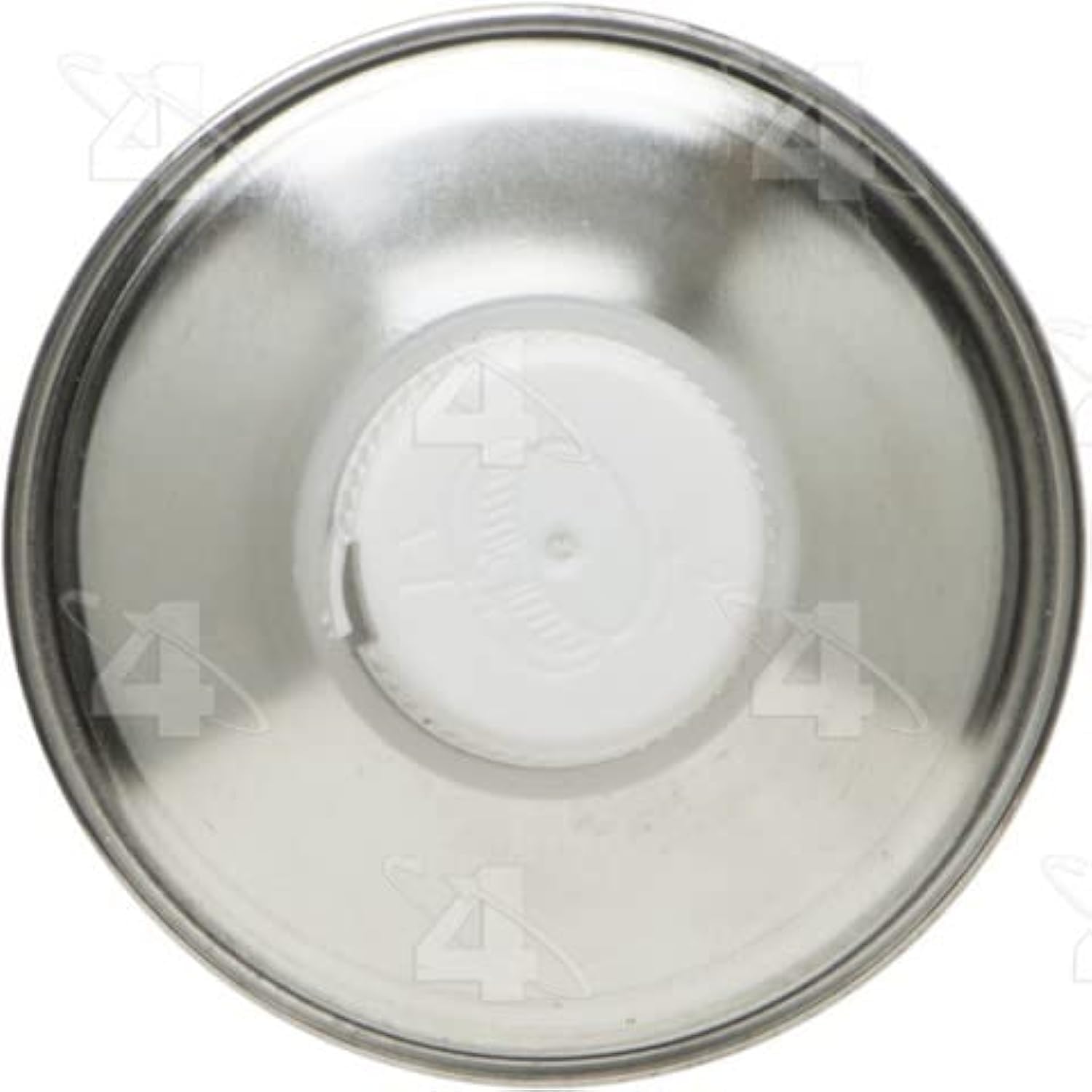 Four Seasons bottle beside condenser and lines to show compatibility with A/C parts