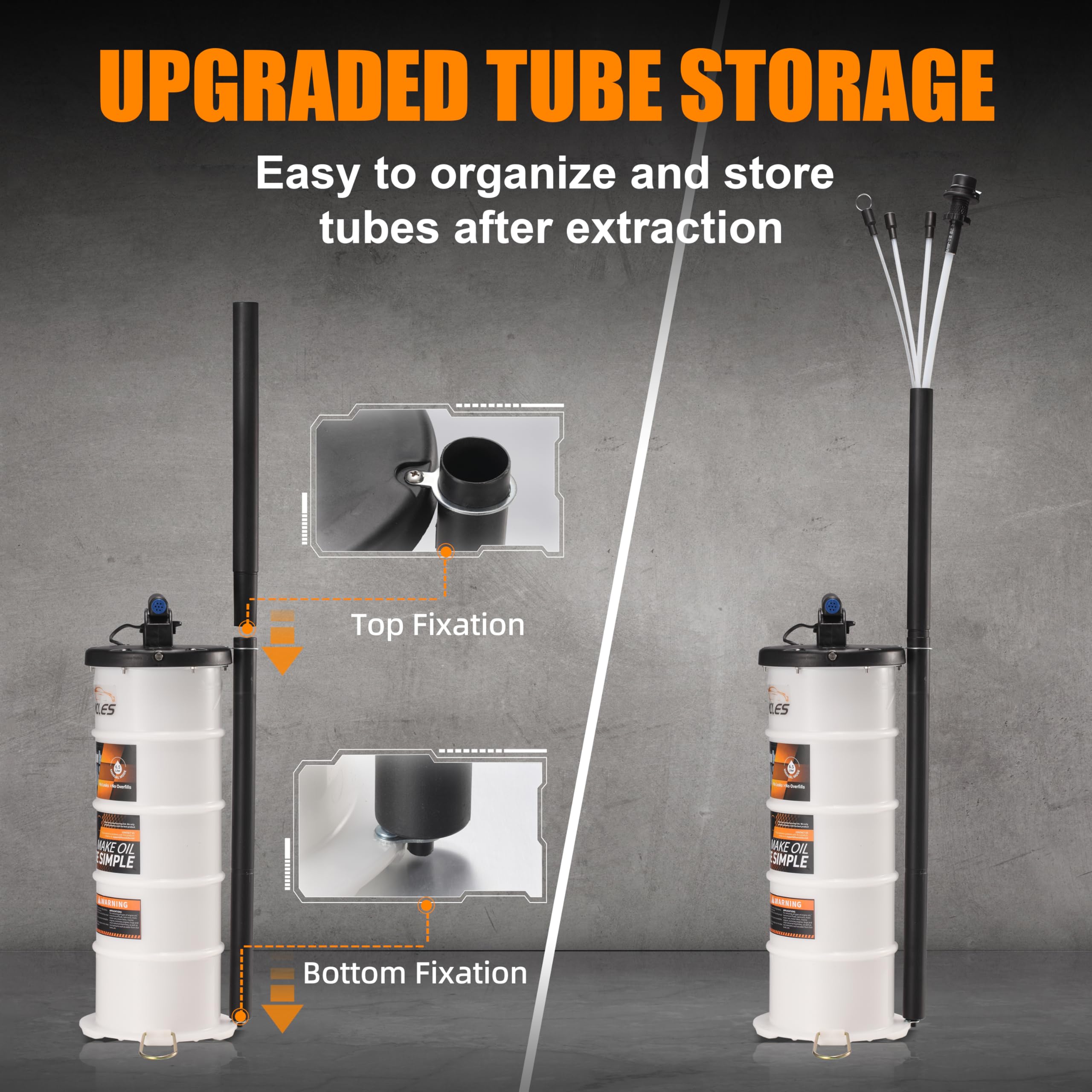 FOUR UNCLES brake-bleed hose attached, supports brake fluid service versatility