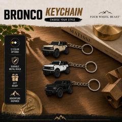 FOUR WHEEL BEAST metal texture detail showing raised lines and premium feel