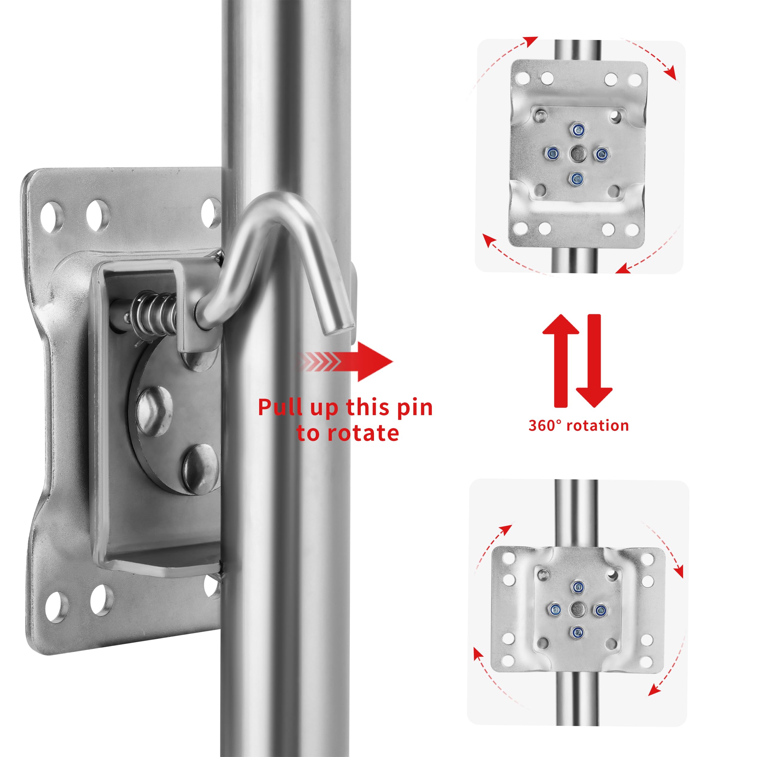 fouwick mounted on trailer showing adjustable height for correct tongue alignment