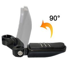 FOVPLUE clamp detail mounted view showing secure fit on 1.25 inch guard