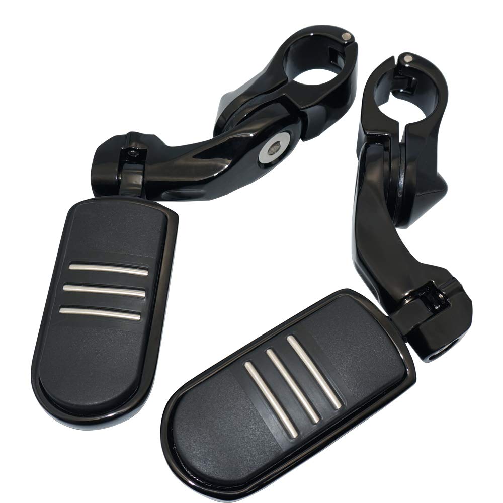 FOVPLUE installed on Harley Road King showing ergonomic leg support