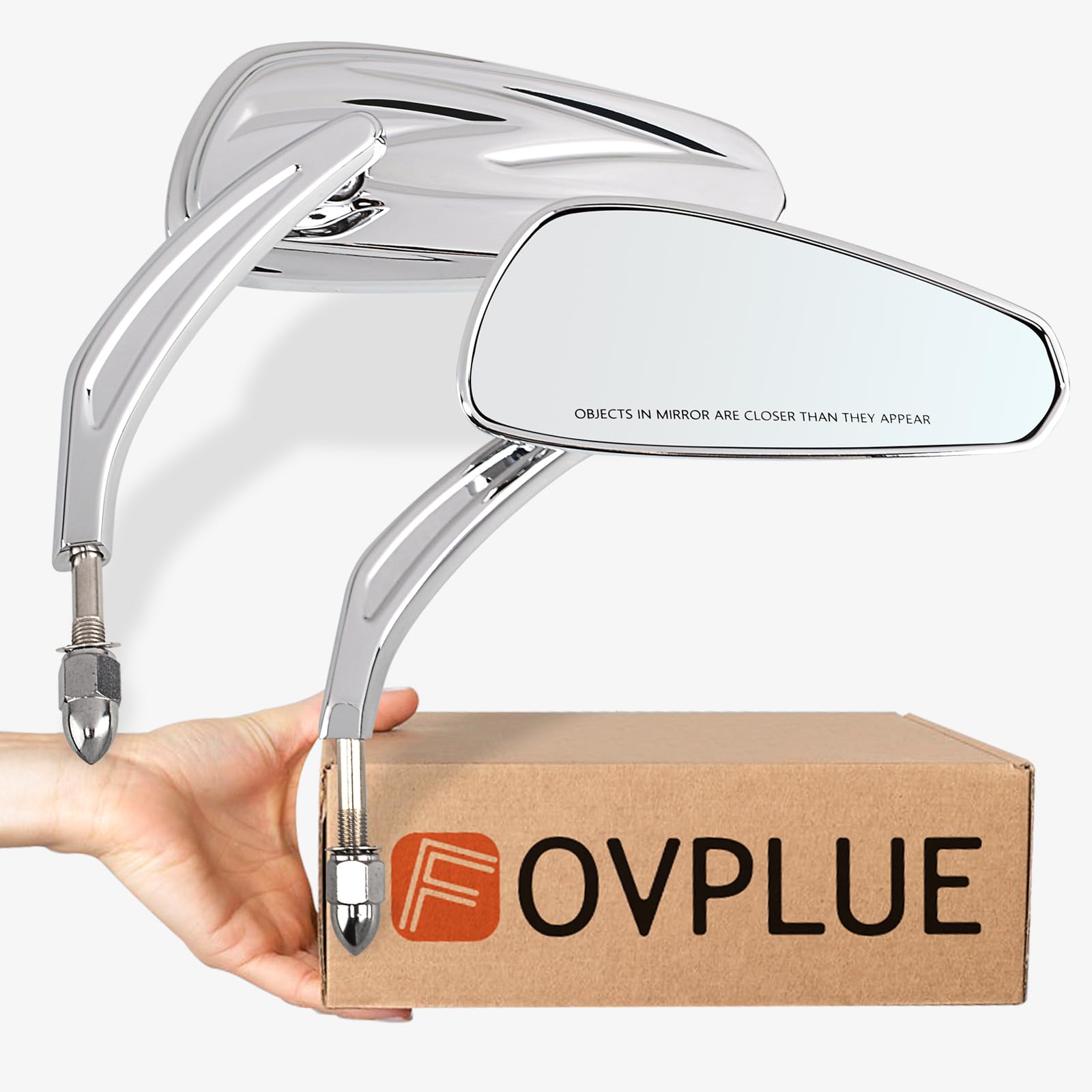 FOVPLUE lifestyle shot on highway showing improved sightlines and stylish finish