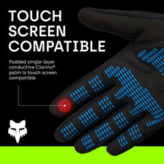 Fox Racing Dirtpaw knuckle detail showing TPR protection against debris