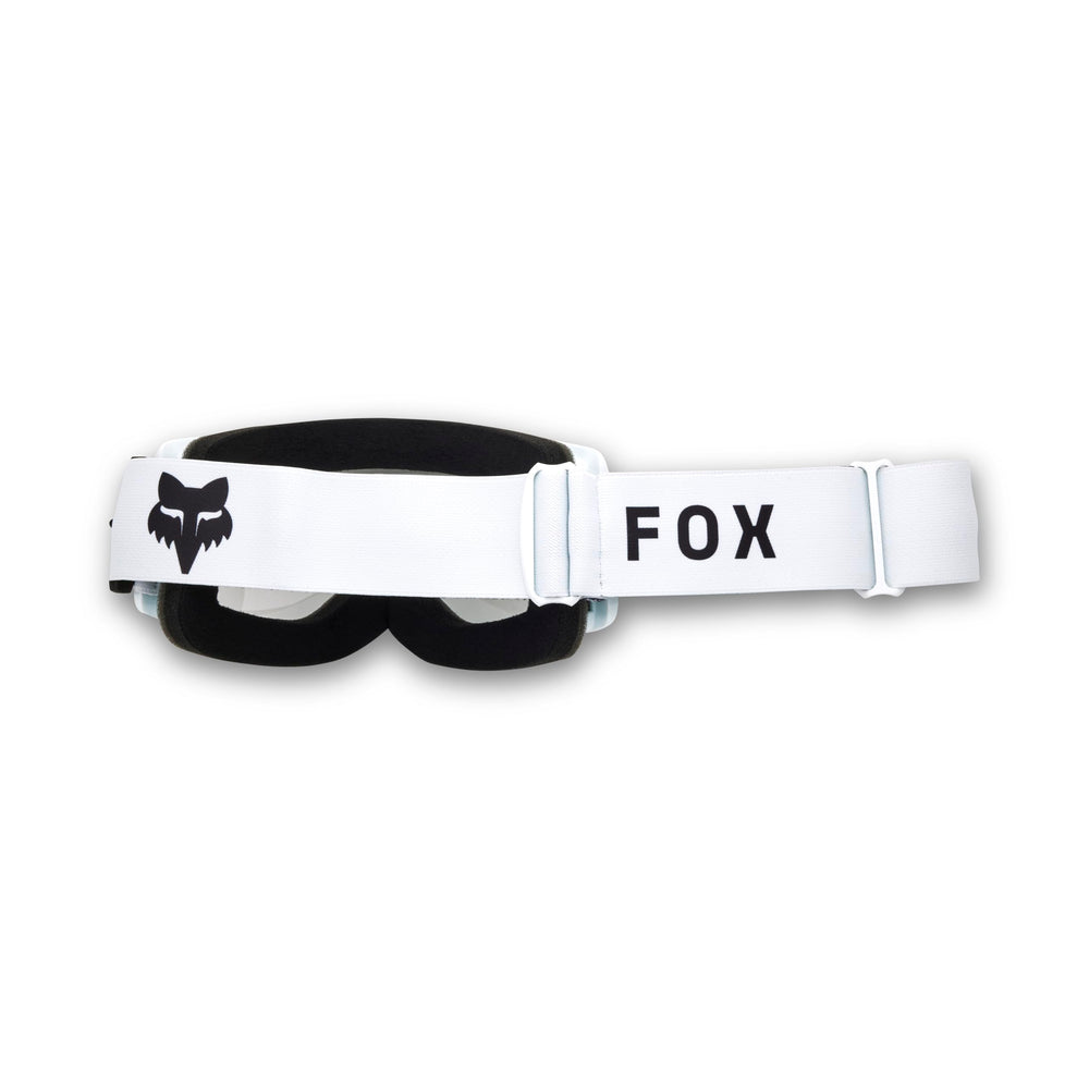 Fox Racing lens close-up highlighting Lexan clarity and UV protection benefit