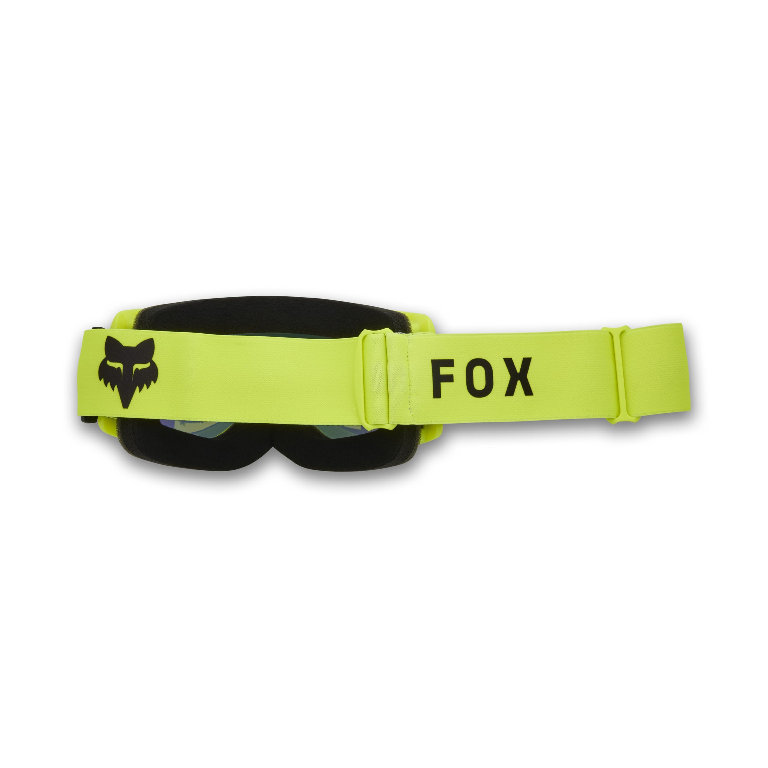 Fox Racing Main close-up of mirrored Lexan lens reducing glare and enhancing contrast