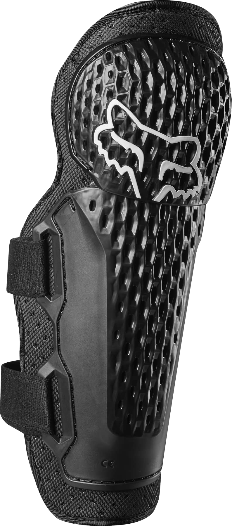 Fox Racing Titan Sport CE front view showing full knee and shin coverage and durable shell