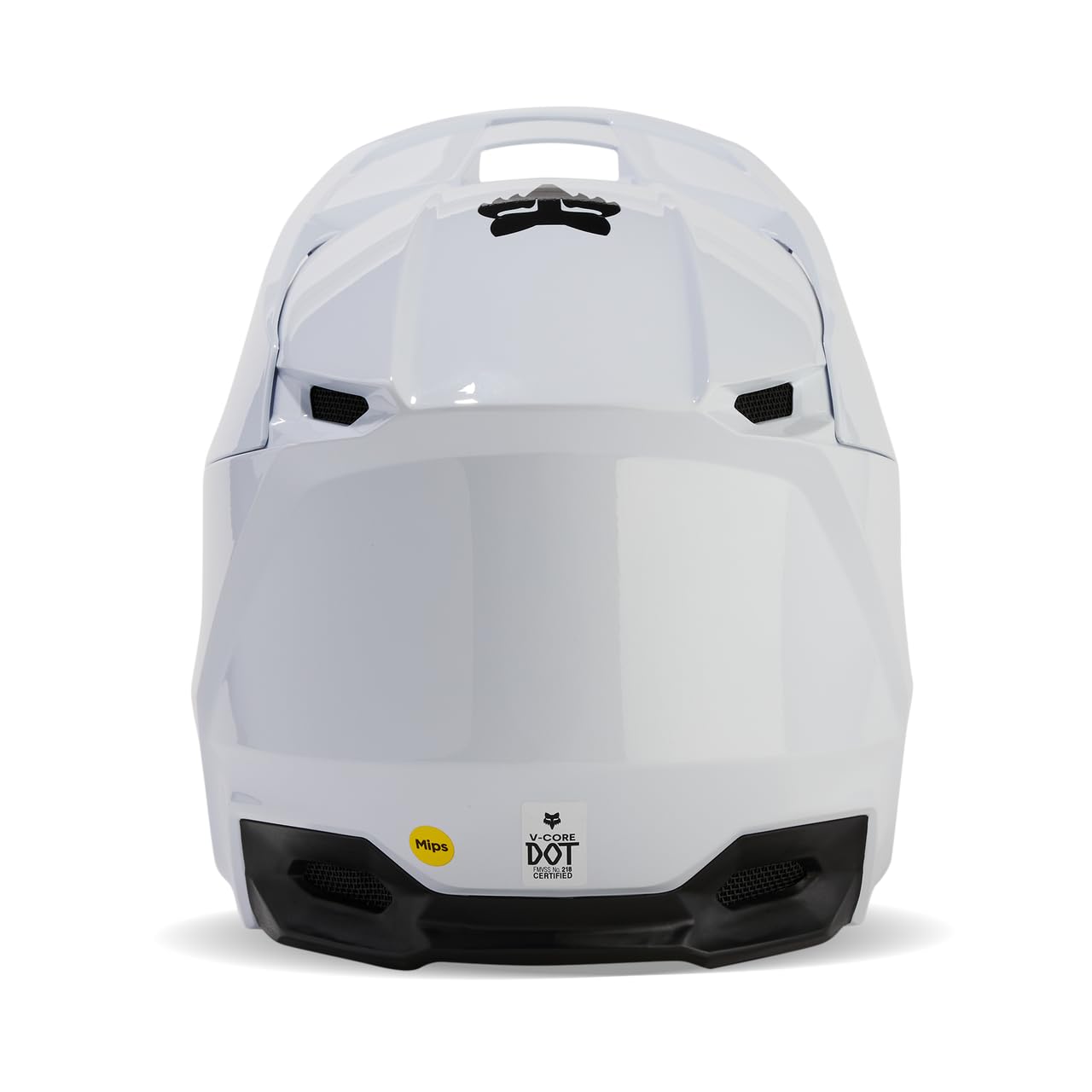 Fox Racing V Core magnetic visor detail reduces neck strain risk