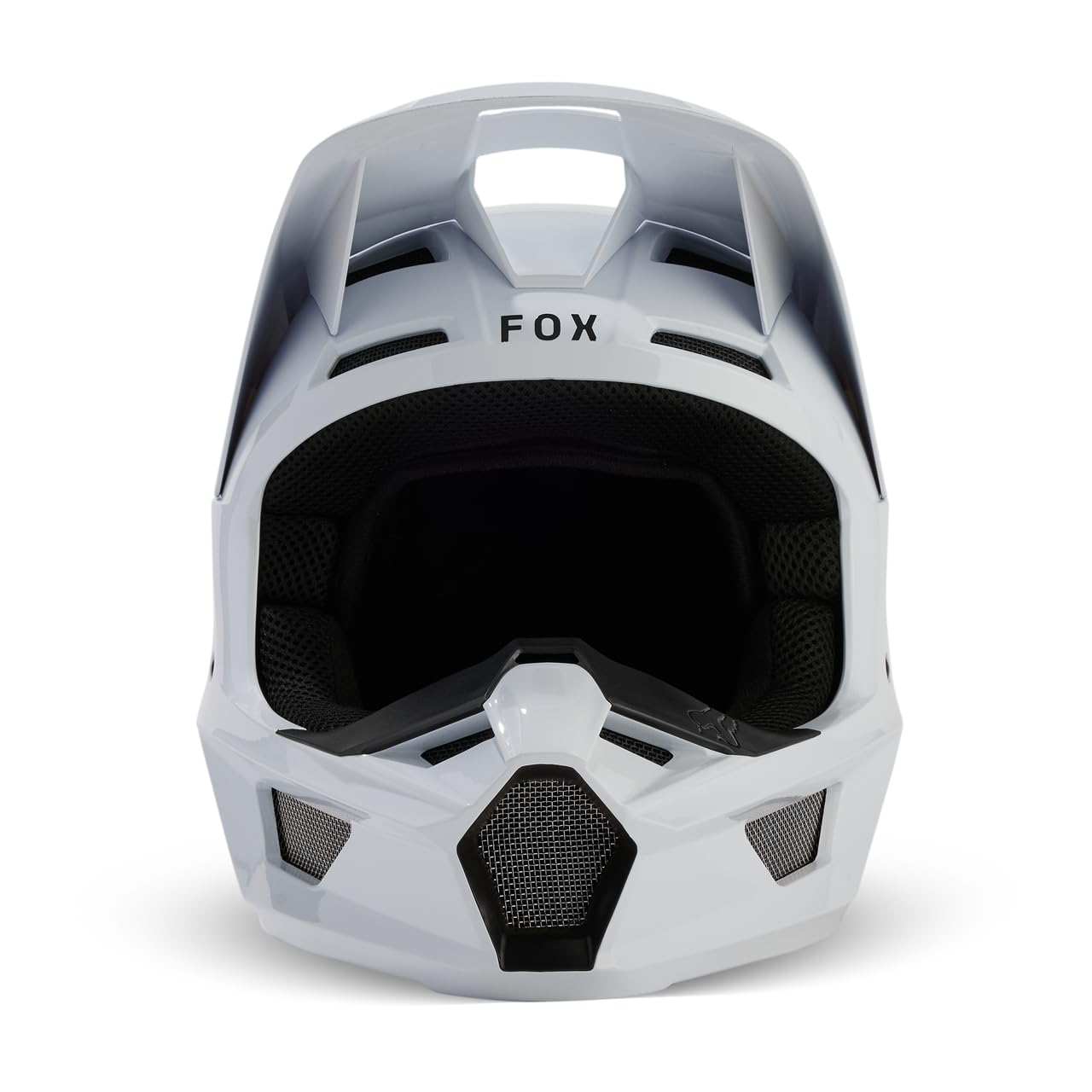 Fox Racing helmet side profile highlighting streamlined shape and protective design