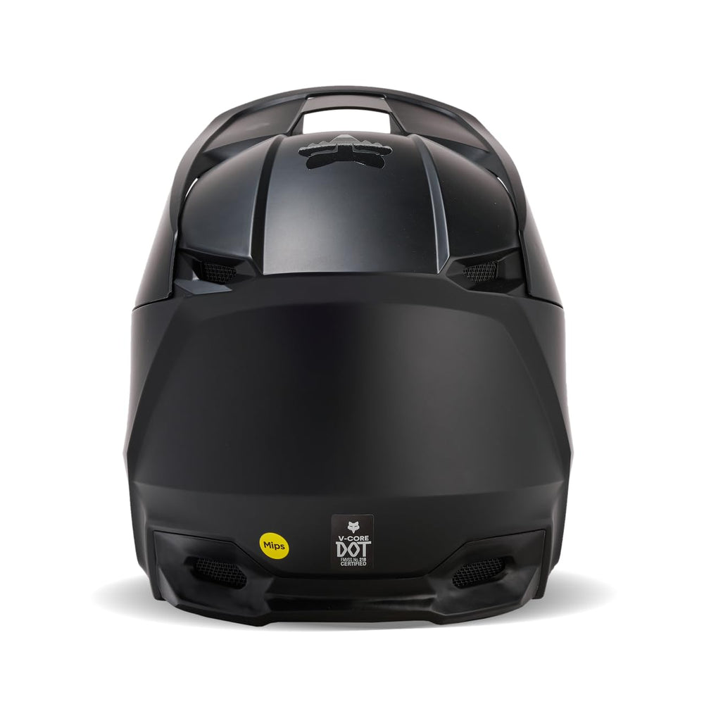 Fox Racing V Core MIPS magnetic visor detail illustrating breakaway safety feature