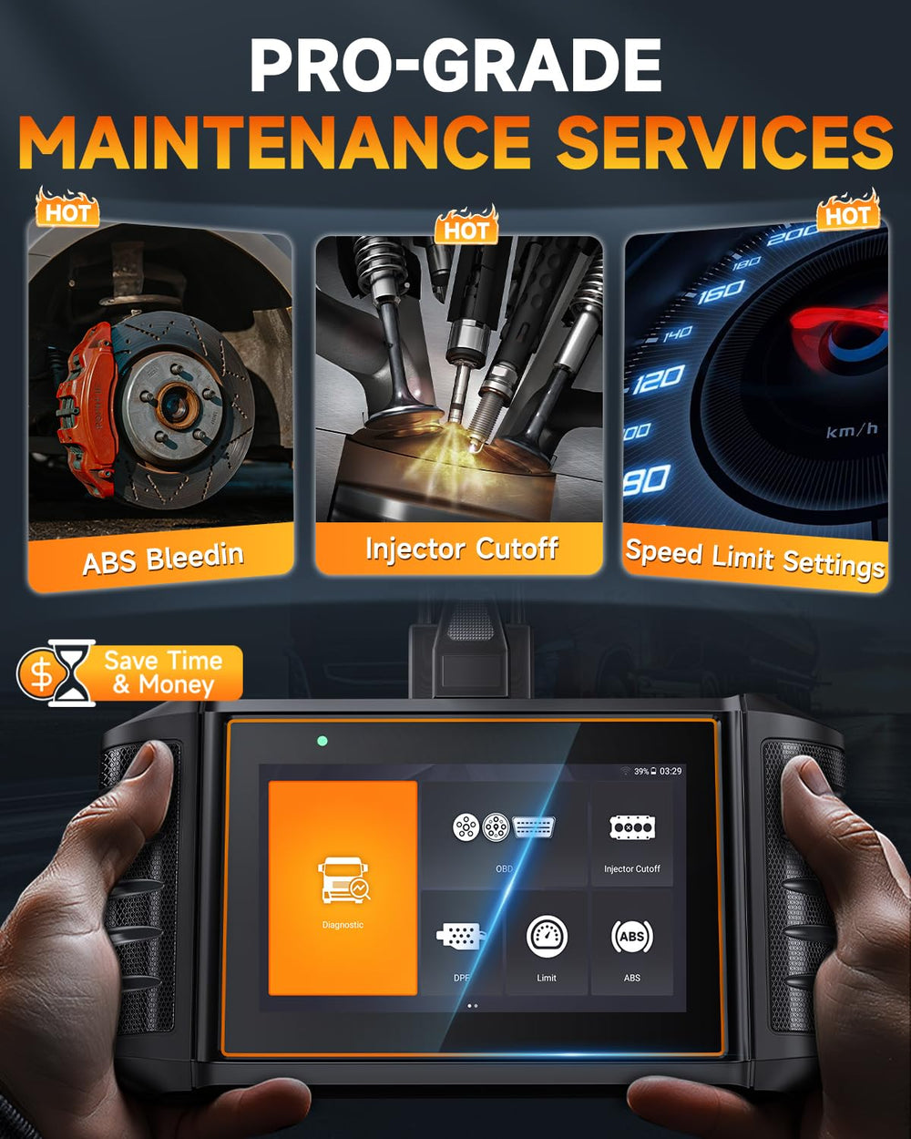 FOXWELL HD500 screen displaying live engine data to speed up troubleshooting