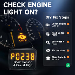 FOXWELL NT301 Plus connected to a 12V battery showing battery health testing benefit