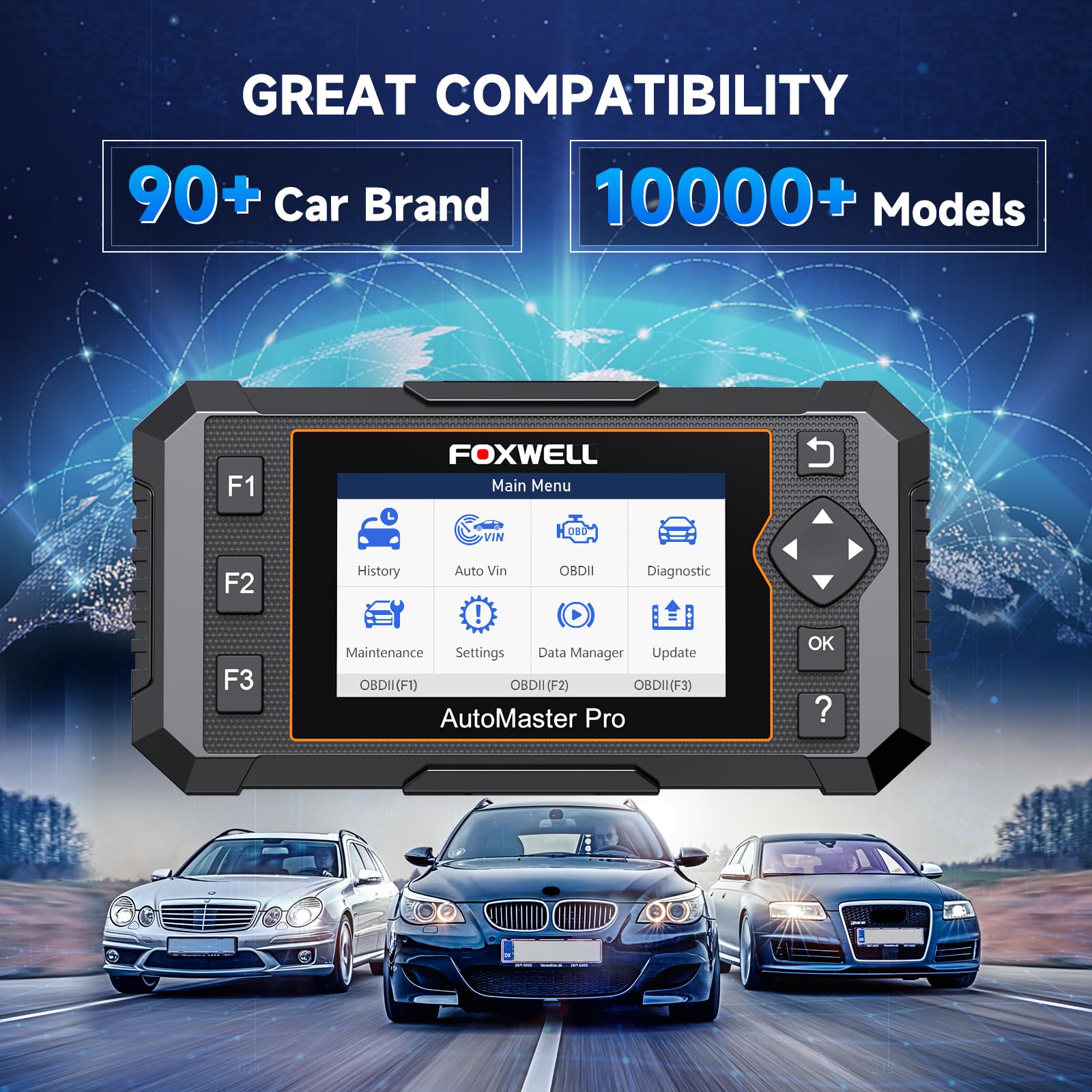 FOXWELL NT614 graphing oxygen sensor voltages to spot performance issues quickly