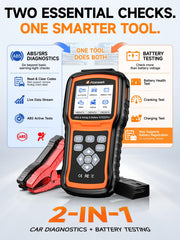 FOXWELL NT630 Pro rear ports and connectors for quick vehicle hookup