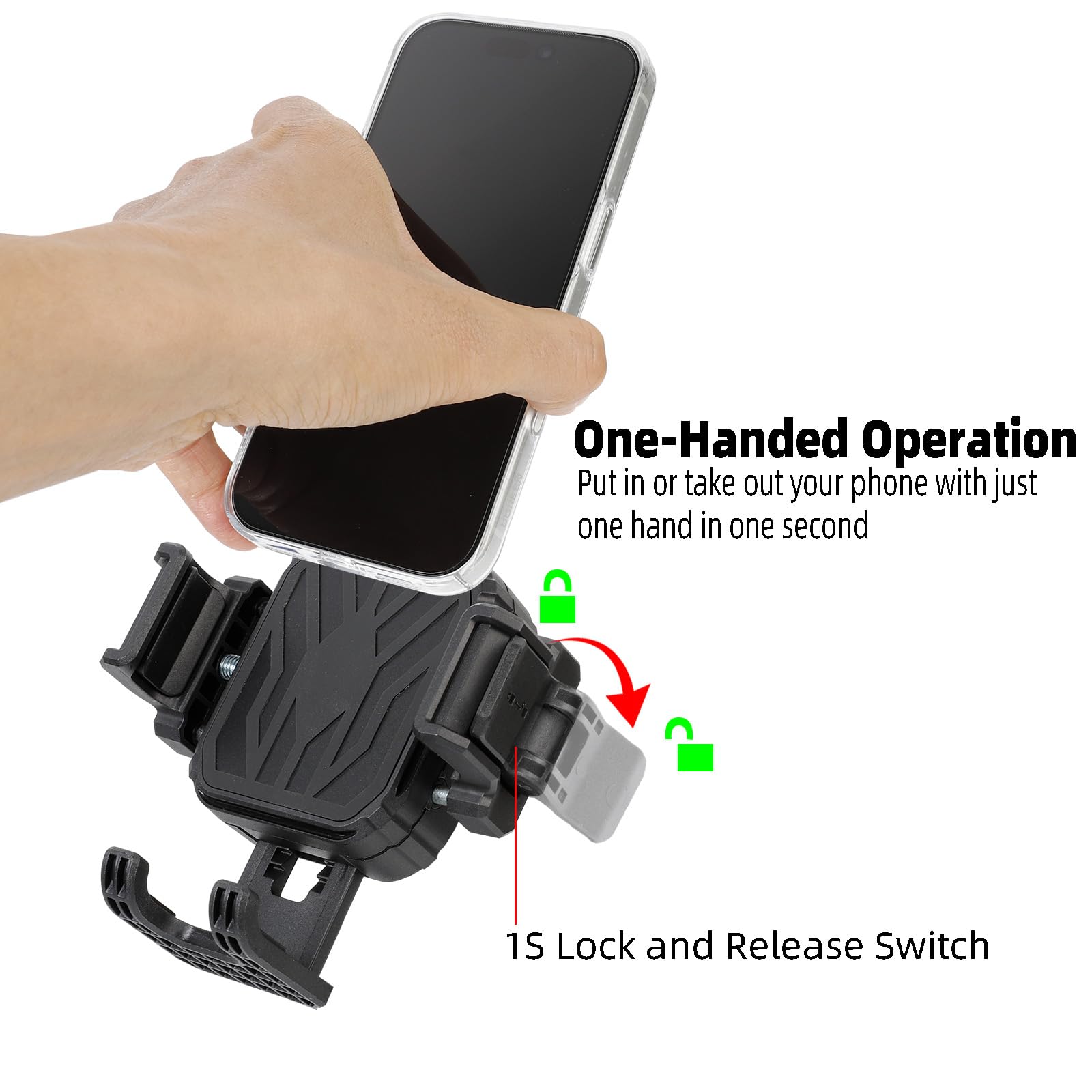 FPN mounted on car dashboard illustrating hands-free navigation benefit