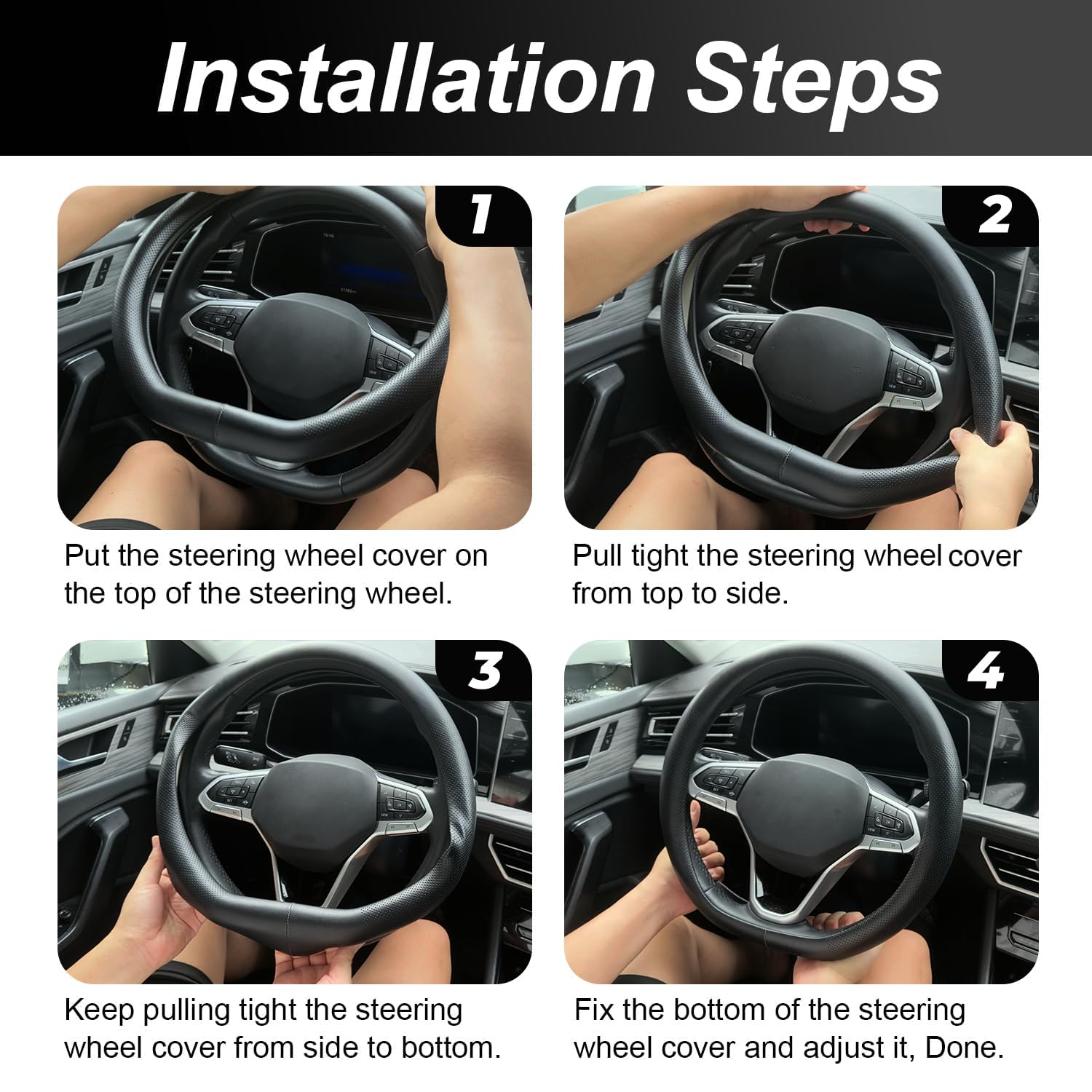 FQMY lifestyle shot in car dashboard upgrading interior appearance