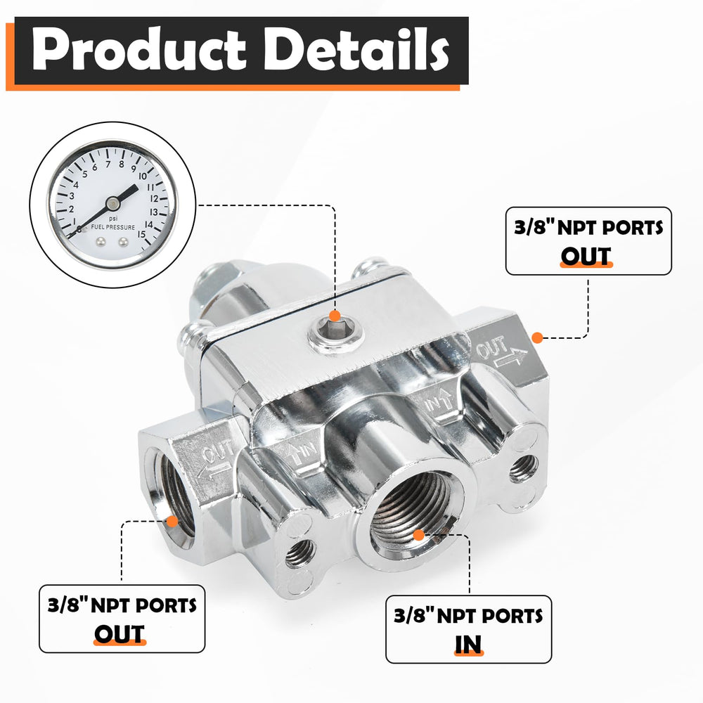 FQRANBO adjustment knob detail enabling easy, repeatable pressure control