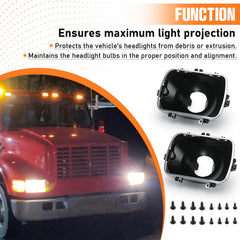 FQRANBO mounted in vehicle front view demonstrating restored headlamp alignment