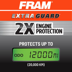 FRAM CA10163 installed in engine bay showing clean airflow protection