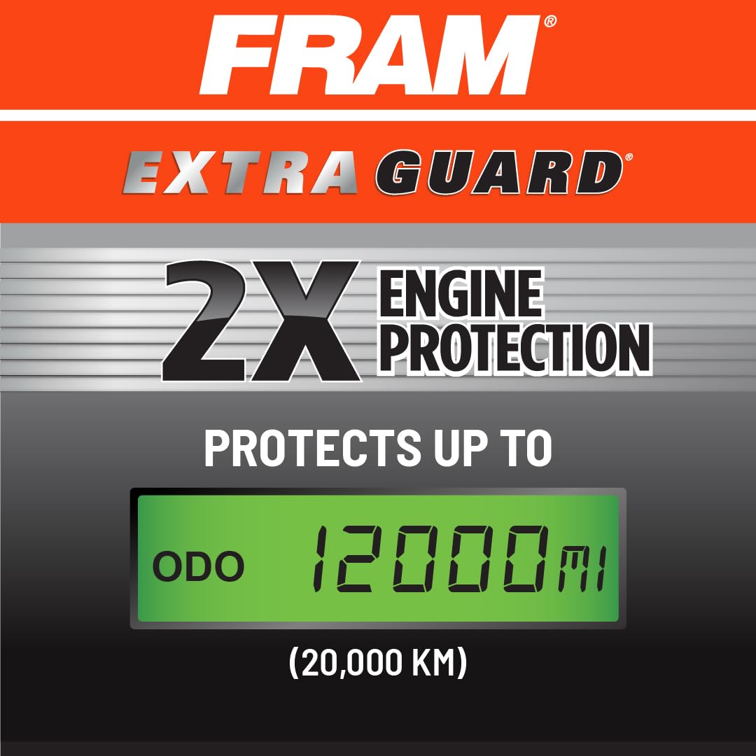 FRAM CA12166 installed in engine bay showing easy replacement benefit