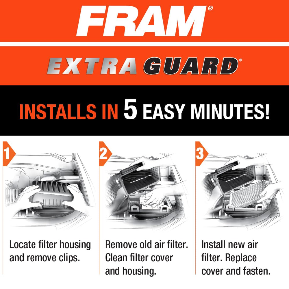 FRAM CA12166 label and specs close-up verifying compatibility benefit