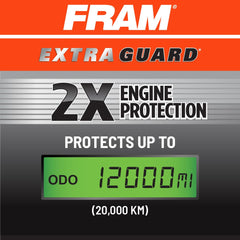 FRAM CA12167 installed in engine bay demonstrating quick replacement benefit