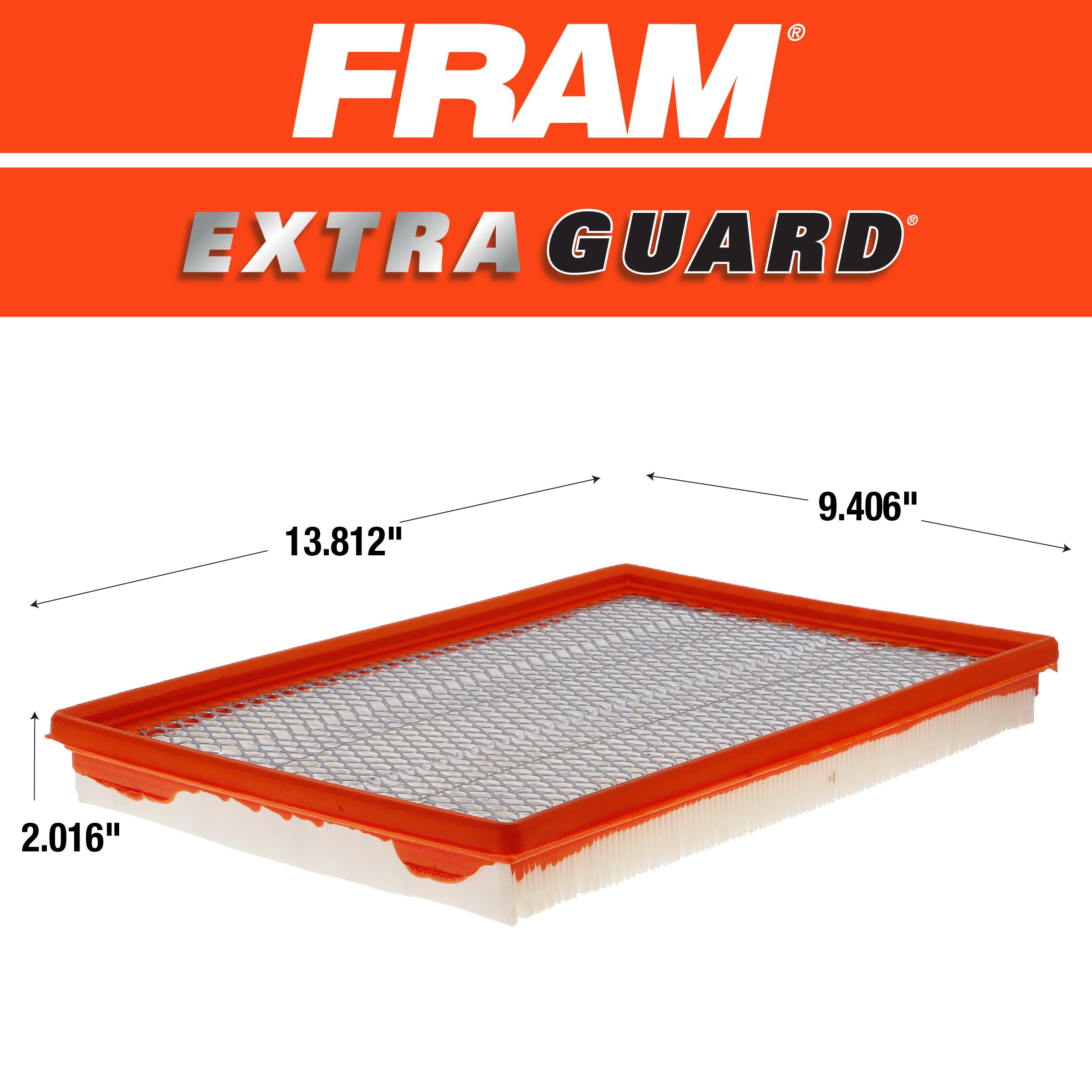 FRAM CA9401 held in hand showing FRAM durable construction and easy install