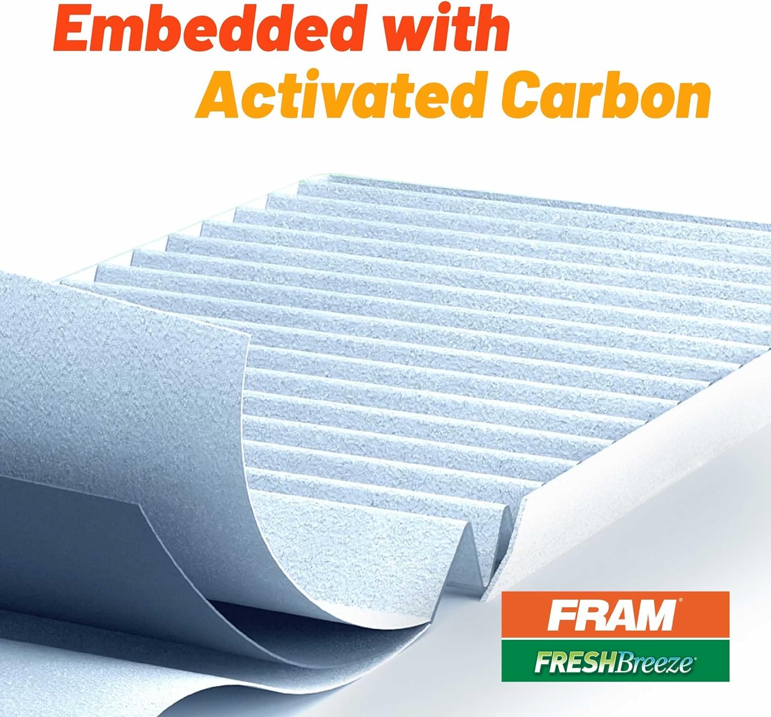 FRAM filter near glovebox during installation showing quick access benefit