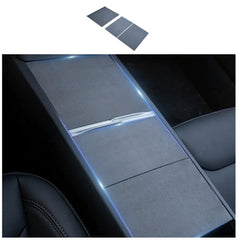 frani front view of suede console wrap showcasing precise fit and refined look