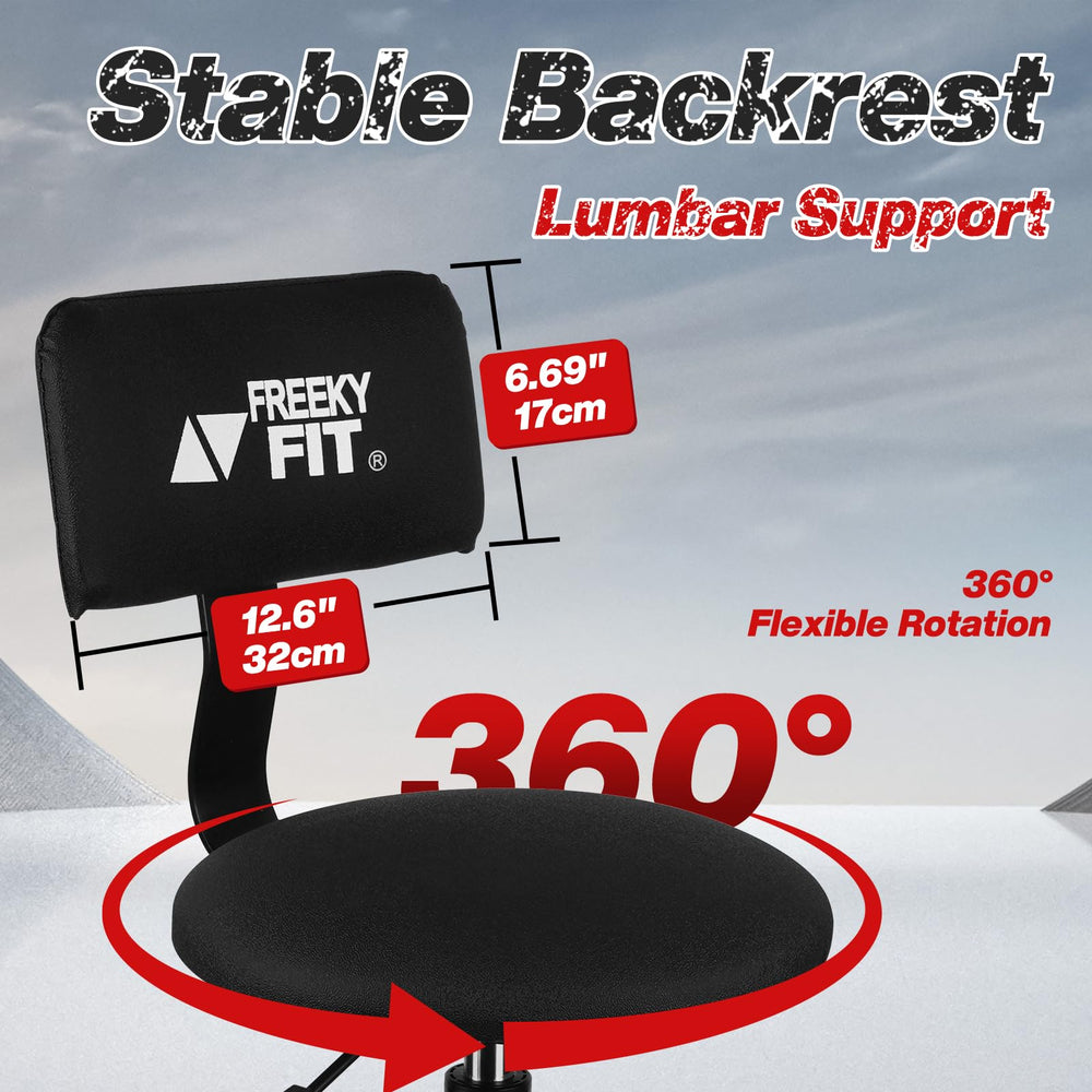 FreekyFit heavy-duty base and footrest providing stable support and balance
