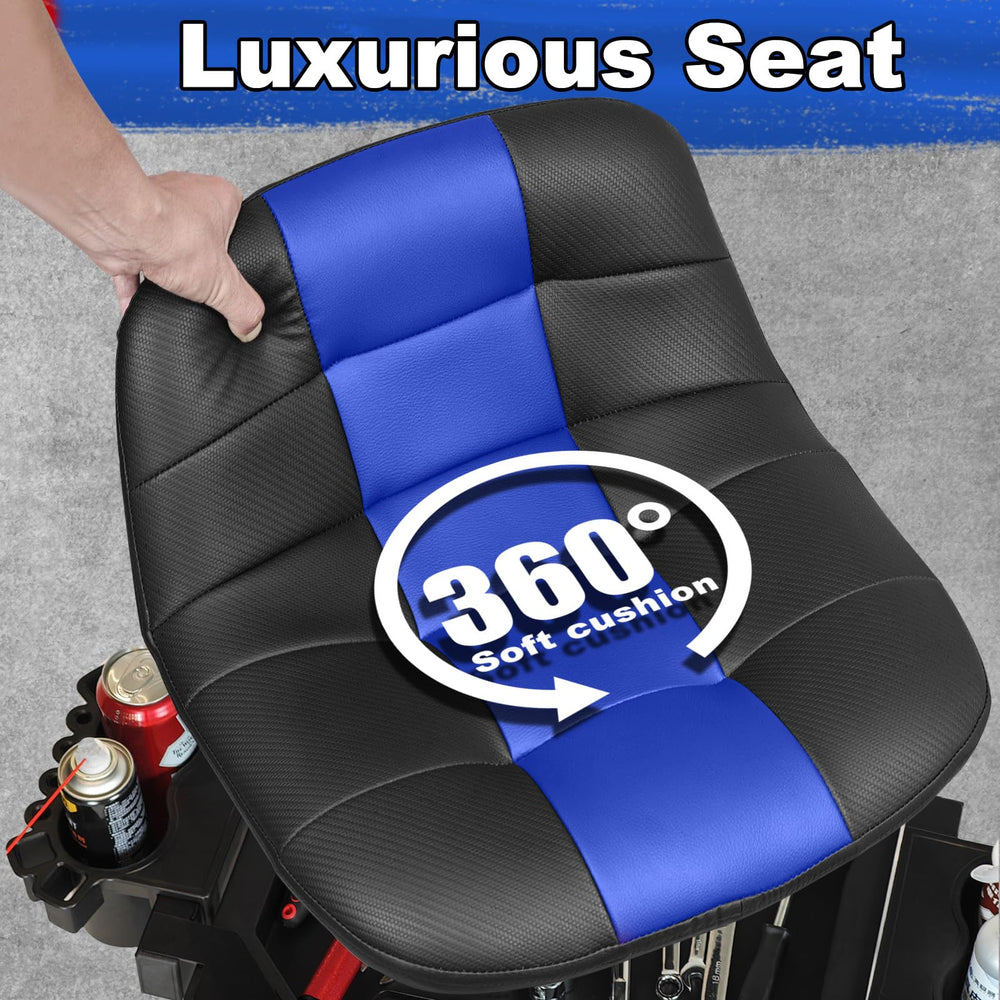 FREEKYROCK backrest detail demonstrating support for reduced fatigue