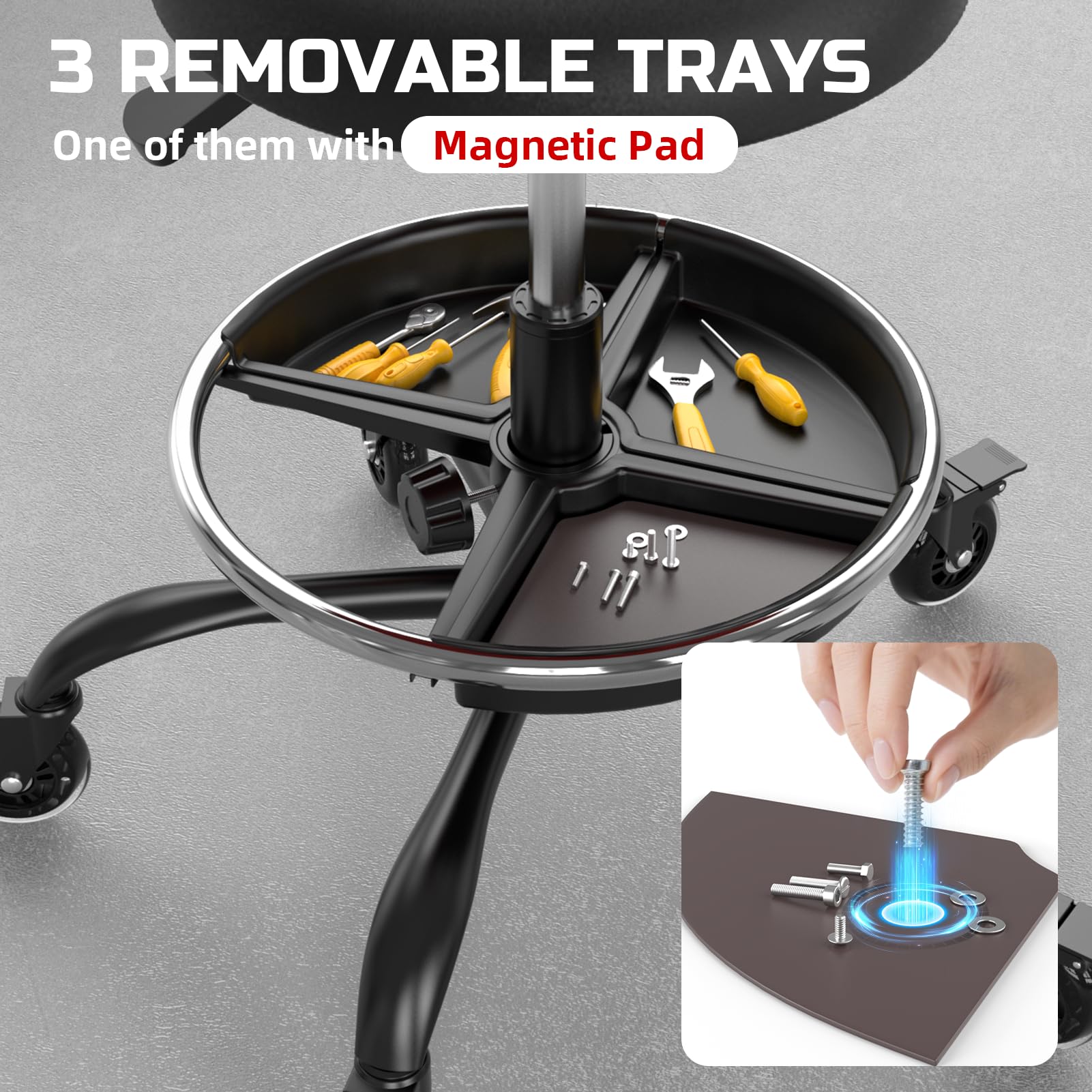 FREEKYROCK adjustable footring showing ergonomic leg support option