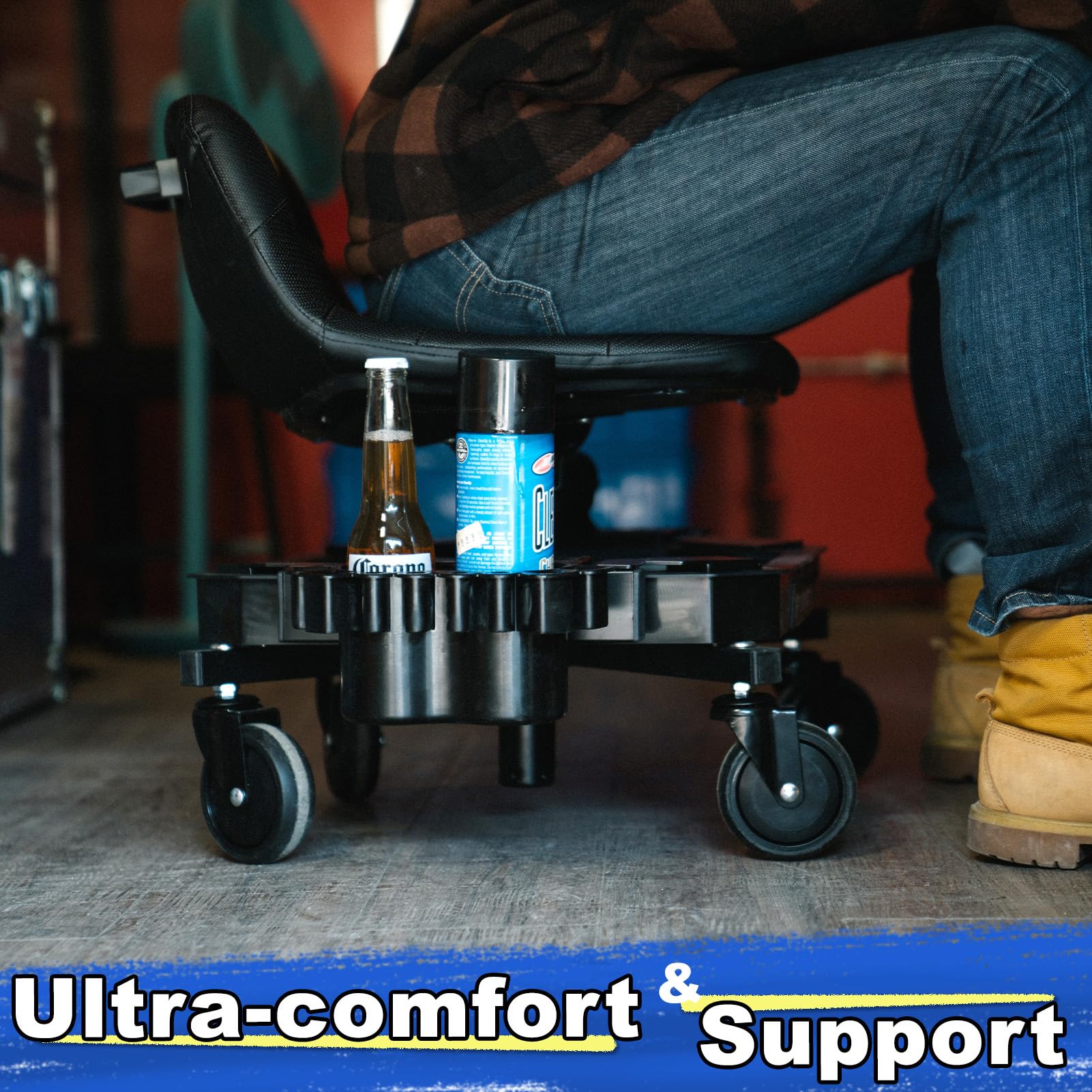 FREEKYROCK scale comparison next to toolbox showing compact footprint advantage