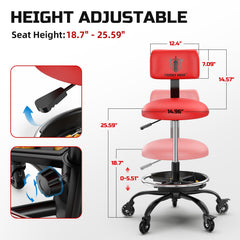 FREEKYROCK close-up of cushioned seat and waterproof foam for all-day comfort