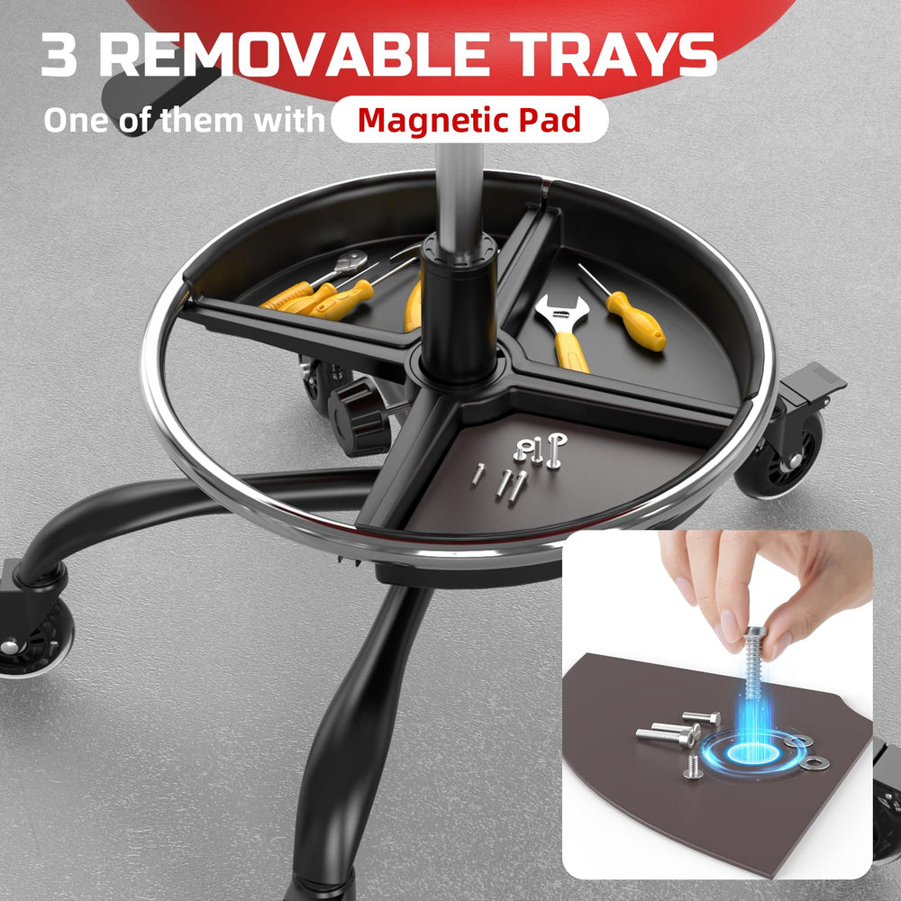 FREEKYROCK removable trays with magnetic liner keeping metal parts secure