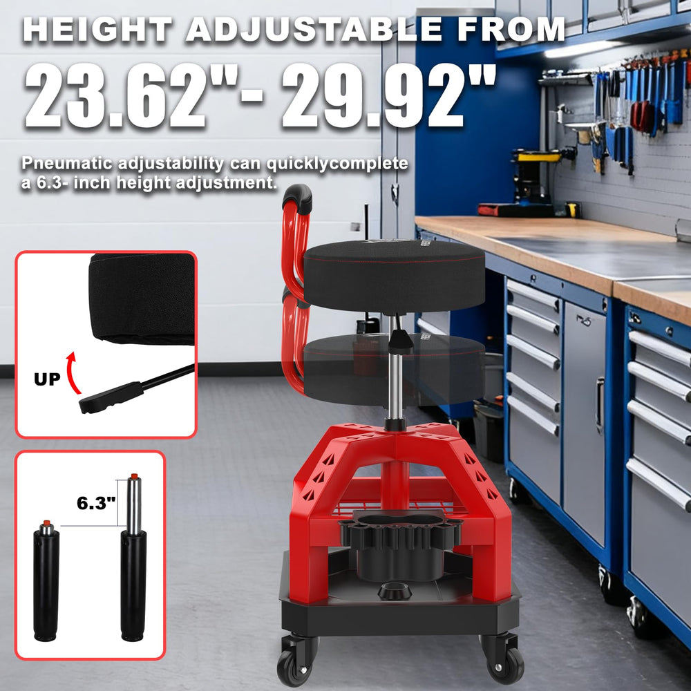 FREEKYROCK under-seat metal mesh and plastic tool trays holding parts for efficiency