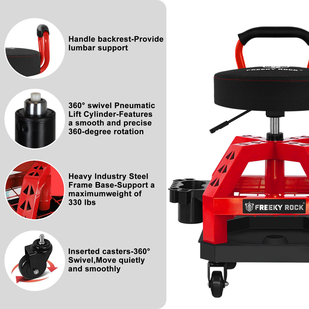 FREEKYROCK weight capacity label highlighting 330 lb rating for robust support