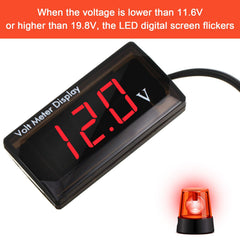 Frienda close-up of red three-digit LED display highlighting readable numbers and accuracy