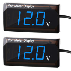Frienda front panel blue LED voltmeter clearly displays voltage for quick checks