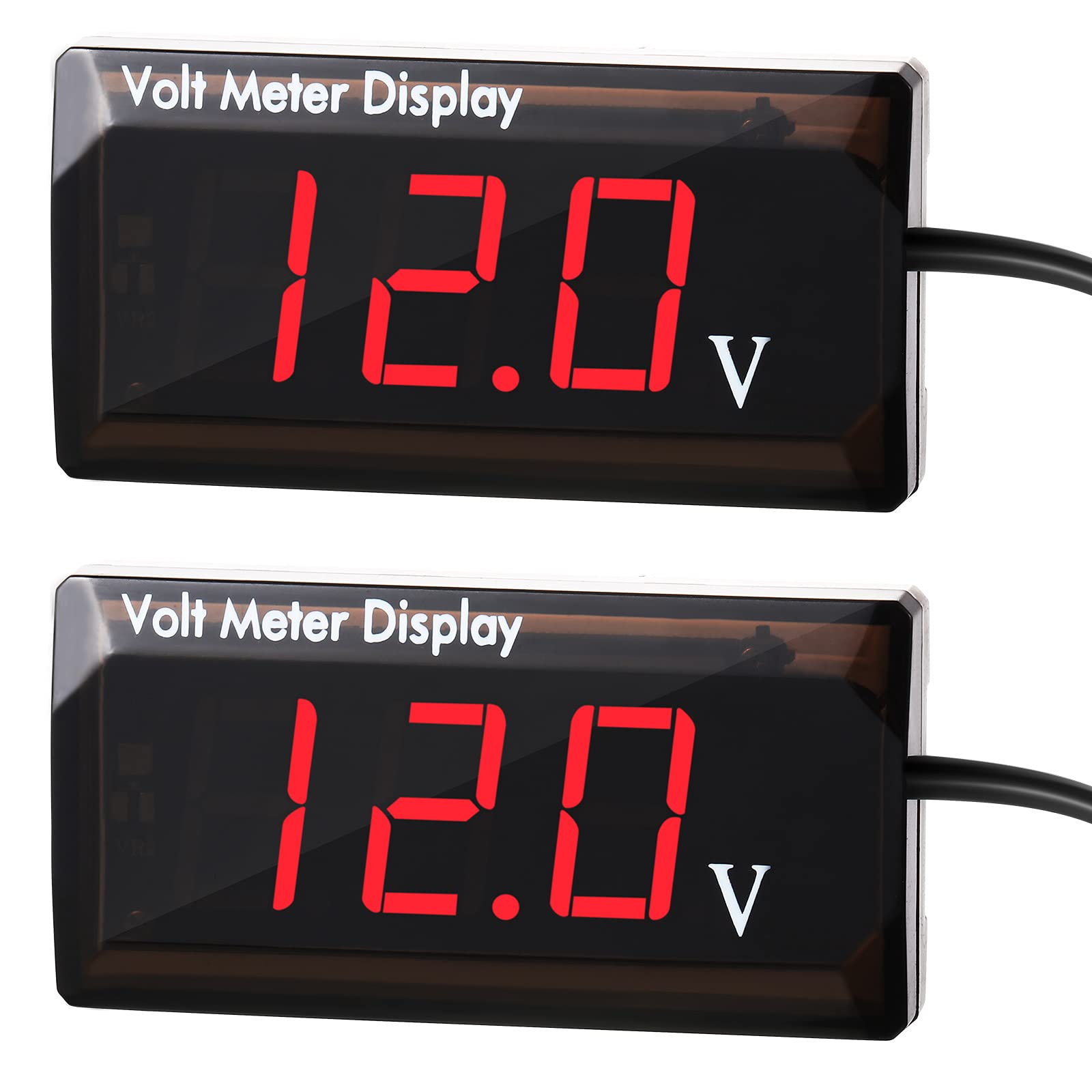 Frienda front panel red LED voltmeter showing clear numeric readout and easy mount benefit